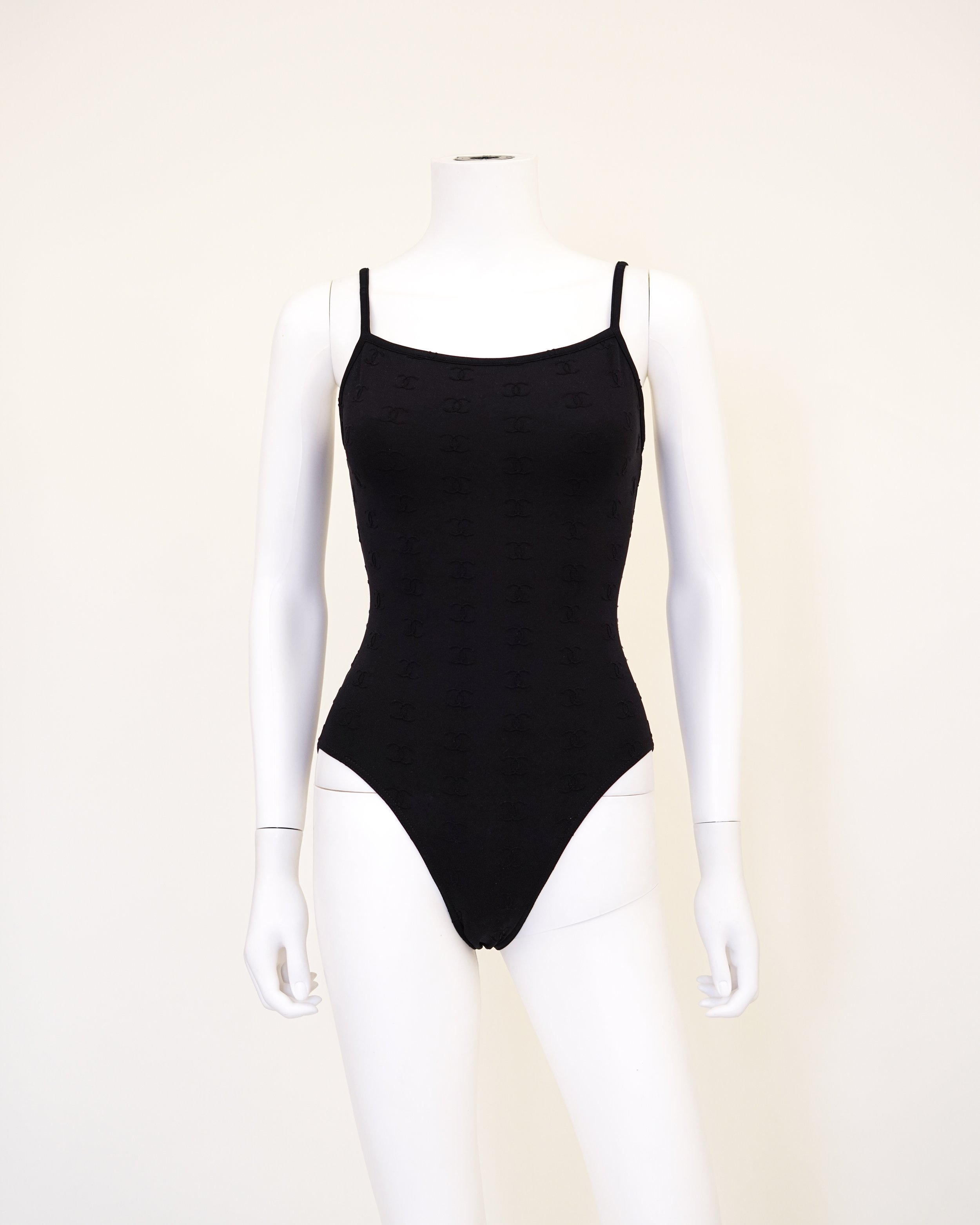 Chanel Black CC Logo One-Piece — God of Cloth Chanel Black CC Logo One-Piece — God of Cloth